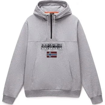 Pánská mikina Pánská mikina Napapijri BURGEE M Šedá, Černá, Červená