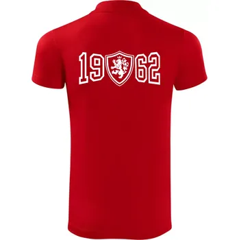 Pánská košile Narozeninový motiv - znak - 1962 - Polokošile Victory sportovní (dresovina) - XL ( Červená )