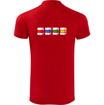 Pánská košile Turistické značky všechny - Polokošile Victory sportovní (dresovina) - L ( Červená )