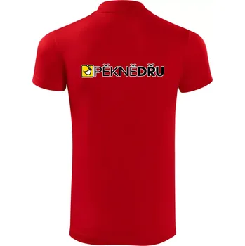 Pánská košile Pěkně dřu lžíce - Polokošile Victory sportovní (dresovina) - 2XL ( Červená )