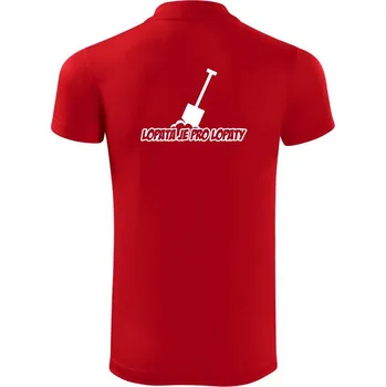 Pánská košile Lopata je pro lopaty - Polokošile Victory sportovní (dresovina) - S ( Červená )