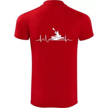 Pánská košile EKG kajak - Polokošile Victory sportovní (dresovina) - S ( Červená )