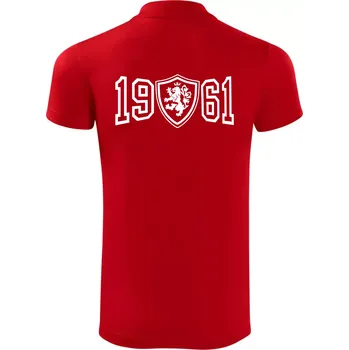Pánská košile Narozeninový motiv - znak - 1961 - Polokošile Victory sportovní (dresovina) - 3XL ( Červená )