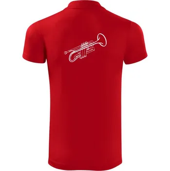 Pánská košile Trubka z boku - Polokošile Victory sportovní (dresovina) - 3XL ( Červená )