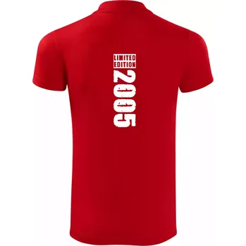 Pánská košile Limited edition 2005 pruh - Polokošile Victory sportovní (dresovina) - L ( Červená )