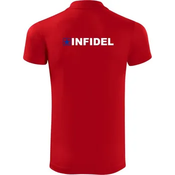 Pánská košile Infidel nápis - Polokošile Victory sportovní (dresovina) - 3XL ( Červená )