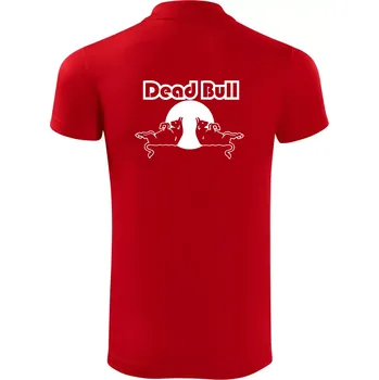Pánská košile Dead Bull obrys - Polokošile Victory sportovní (dresovina) - L ( Červená )