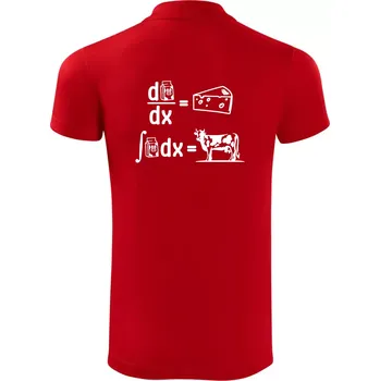 Pánská košile Matematika mléko - Polokošile Victory sportovní (dresovina) - L ( Červená )