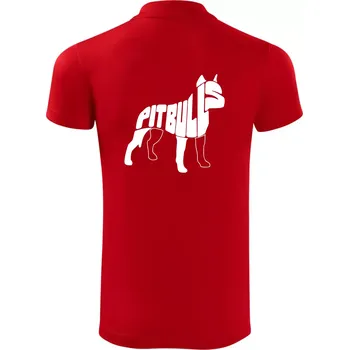 Pánská košile Pit Bull Teriér - Polokošile Victory sportovní (dresovina) - 3XL ( Červená )