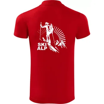 Pánská košile Skialp trip - Polokošile Victory sportovní (dresovina) - 3XL ( Červená )