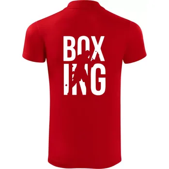 Pánská košile Nápis Boxing - Polokošile Victory sportovní (dresovina) - XL ( Červená )