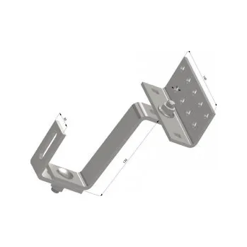 Stavební profil Střešní hák Solar VARIO, stavitelný, d.120mm pro šikmou střechu - tašky