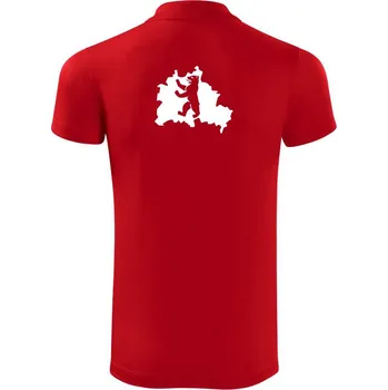 Pánská košile Berlín Erb - Polokošile Victory sportovní (dresovina) - M ( Červená )