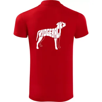 Pánská košile Ridgeback - Polokošile Victory sportovní (dresovina) - XL ( Červená )
