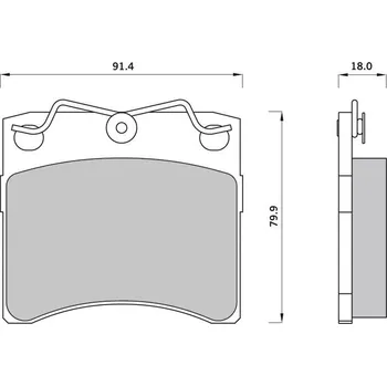 Brzdový systém Sada brzdových destiček STARLINE