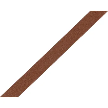Ucha na tašky z eko kůže šíře 10 mm - polotovar Varianta: 7 hnědá, Balení: 6.7 m