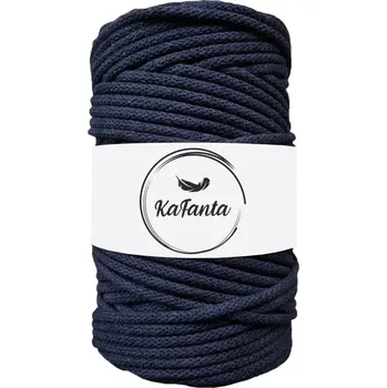 Příze Bavlněná šňůra KaFanta 5 mm - tmavě modrá
