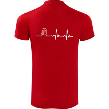 Pánská košile Muzikant volume EKG - Polokošile Victory sportovní (dresovina) - S ( Červená )