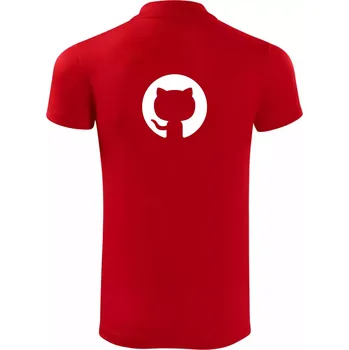 Pánská košile Kočka v kolečku - Polokošile Victory sportovní (dresovina) - 3XL ( Červená )