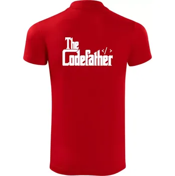 Pánská košile The codefather - Polokošile Victory sportovní (dresovina) - XL ( Červená )