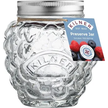 Zavařovací sklenice Kilner Ozdobná zavařovací sklenice ve tvaru maliny/ostružiny, 400 ml 0025.056