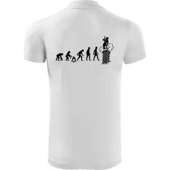Pánská košile Evoluce kominík - Polokošile Victory sportovní (dresovina) - 3XL ( Bílá )