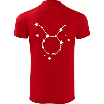 Pánská košile Souhvězdí - Taurus - Býk - Polokošile Victory sportovní (dresovina) - L ( Červená )