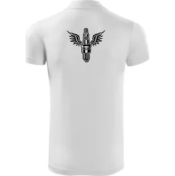 Pánská košile Zapalovací svíčka - Polokošile Victory sportovní (dresovina) - XL ( Bílá )