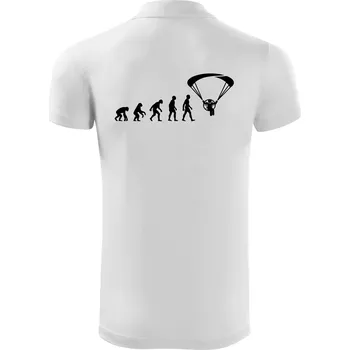 Pánská košile Evoluce paramotor - Polokošile Victory sportovní (dresovina) - L ( Bílá )