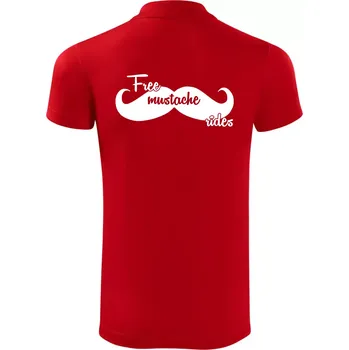 Pánská košile Free Mustache rides - Polokošile Victory sportovní (dresovina) - 3XL ( Červená )