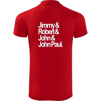 Pánská košile Jimmy Robert John John Paul - Polokošile Victory sportovní (dresovina) - 3XL ( Červená )