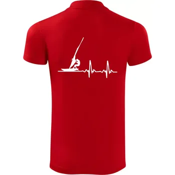 Pánská košile EKG Windsurfing - Polokošile Victory sportovní (dresovina) - XL ( Červená )