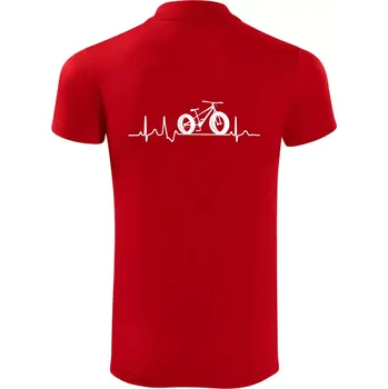 Pánská košile EKG fatbike - Polokošile Victory sportovní (dresovina) - L ( Červená )