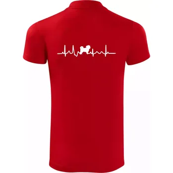 Pánská košile Havanský psík ekg - Polokošile Victory sportovní (dresovina) - 3XL ( Červená )
