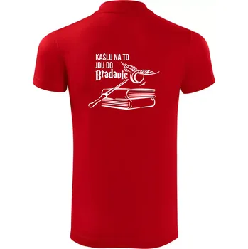 Pánská košile Kašlu na to, jdu do Bradavic - Polokošile Victory sportovní (dresovina) - XL ( Červená )