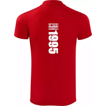 Pánská košile Limited edition 1995 pruh - Polokošile Victory sportovní (dresovina) - M ( Červená )