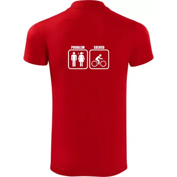 Pánská košile Problém - Kolo - Polokošile Victory sportovní (dresovina) - XL ( Červená )