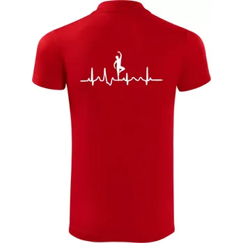 Pánská košile EKG tanečník muž - Polokošile Victory sportovní (dresovina) - 2XL ( Červená )