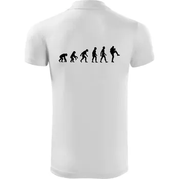 Pánská košile Evoluce baseball nadhazovač - Polokošile Victory sportovní (dresovina) - 2XL ( Bílá )