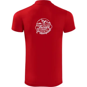 Pánská košile I don't need therapy countryside - Polokošile Victory sportovní (dresovina) - S ( Červená )