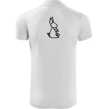 Pánská košile Geometrie - zajíc - Polokošile Victory sportovní (dresovina) - L ( Bílá )