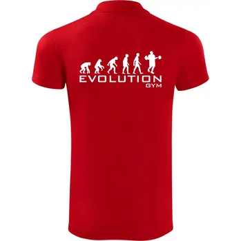 Pánská košile Evoluce Gym - Polokošile Victory sportovní (dresovina) - L ( Červená )