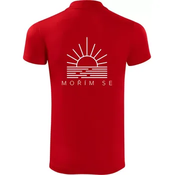 Pánská košile Ikona - mořím se - Polokošile Victory sportovní (dresovina) - XL ( Červená )