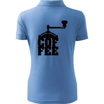 Coffee mlýnek - Polokošile dámská Pique Polo - 2XL ( Pyžamově modrá )