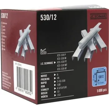 Průmyslová sponka Spony 530/12 J.C.Schwarz, 5000 ks