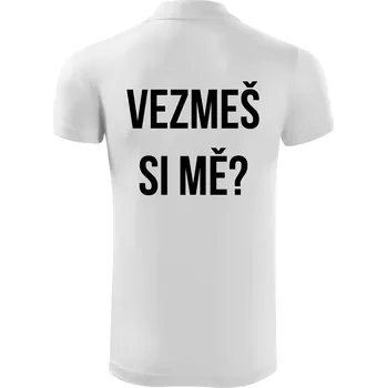 Pánská košile Zásnuby - Polokošile Victory sportovní (dresovina) - 2XL ( Bílá )