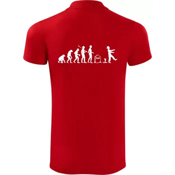 Pánská košile Evoluce Zombie (Hana-creative) - Polokošile Victory sportovní (dresovina) - 2XL ( Červená )