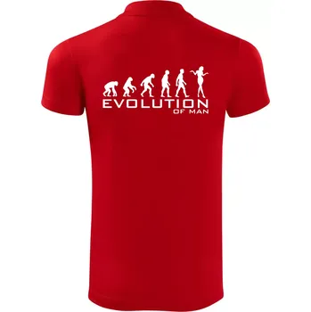 Pánská košile Evoluce muže - Polokošile Victory sportovní (dresovina) - S ( Červená )