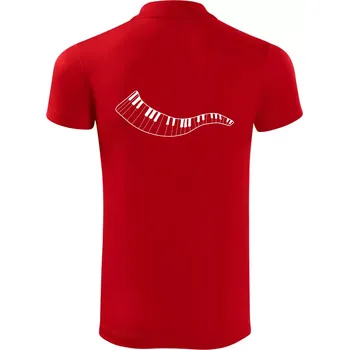 Pánská košile Klávesy vlna - Polokošile Victory sportovní (dresovina) - 3XL ( Červená )