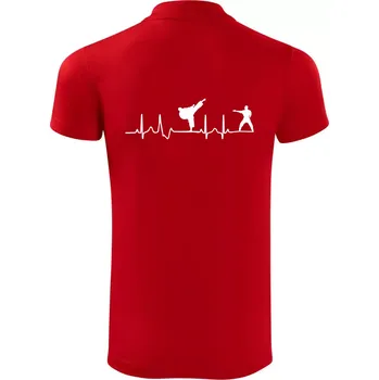 Pánská košile Karate EKG - Polokošile Victory sportovní (dresovina) - L ( Červená )